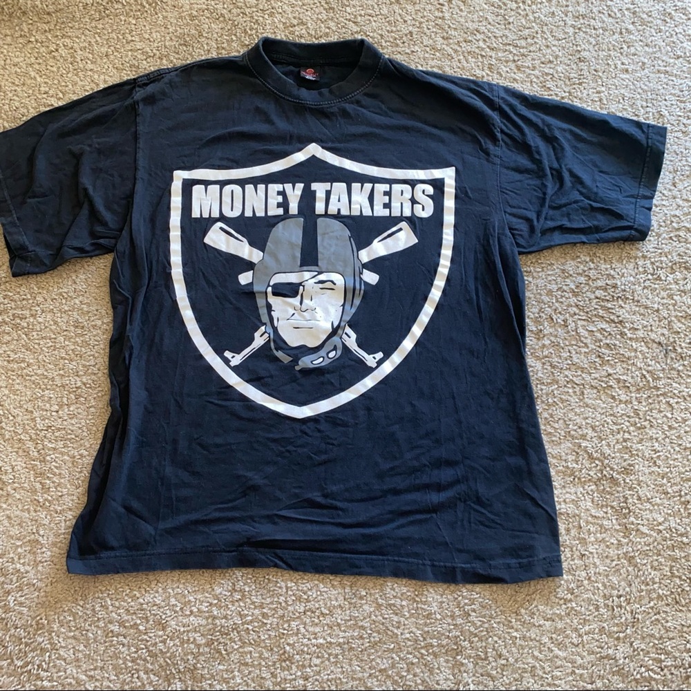 Men’s Las Vegas Raiders “Money Takers” Short Sleeve T-shirt Size 2XL